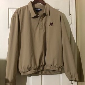 Polo Golf Khaki Windbreaker Jacket Size 